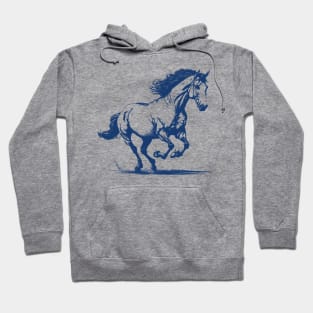 horse trotting Hoodie